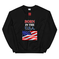 Unisex Sweatshirt "1032-0041 Born In The U.S.A. (Red Logo)" - JCBTGlobal