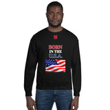 Unisex Sweatshirt "1032-0041 Born In The U.S.A. (Red Logo)" - JCBTGlobal