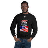 Unisex Sweatshirt "1032-0041 Born In The U.S.A. (White Logo)" - JCBTGlobal