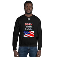 Unisex Sweatshirt "1032-0041 Born In The U.S.A. (White Logo)" - JCBTGlobal