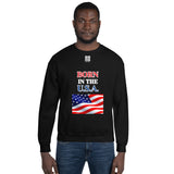 Unisex Sweatshirt "1032-0041 Born In The U.S.A. (White Logo)" - JCBTGlobal