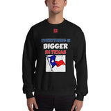 Unisex Sweatshirt "1032-0051 Everything Is Bigger In Texas (Red Logo)" - JCBTGlobal