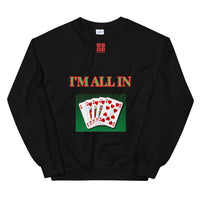 Unisex Sweatshirt "1032-0061 I'm All In (Red Logo)" - JCBTGlobal