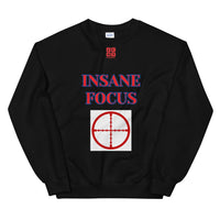 Unisex Sweatshirt "1032-0091 Insane Focus (Red Logo)" - JCBTGlobal