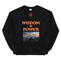 Unisex Sweatshirt "1032-0111 Wisdom Is Power (Red Logo)" - JCBTGlobal