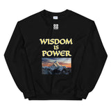 Unisex Sweatshirt "1032-0111 Wisdom Is Power (White Logo)" - JCBTGlobal