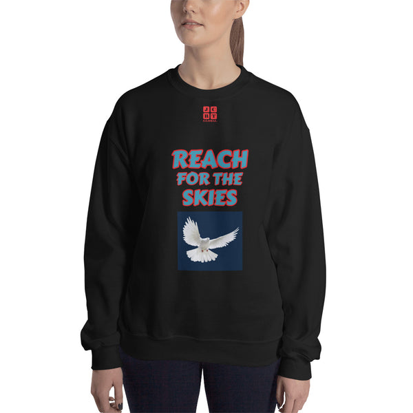 Unisex Sweatshirt "2032-0131 Reach For The Skies (Red Logo)" - JCBTGlobal