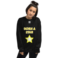 Unisex Sweatshirt "2032-0151 Born A Star (White Logo)" - JCBTGlobal