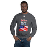 Unisex Sweatshirt "1032-0041 Born In The U.S.A. (White Logo)" - JCBTGlobal