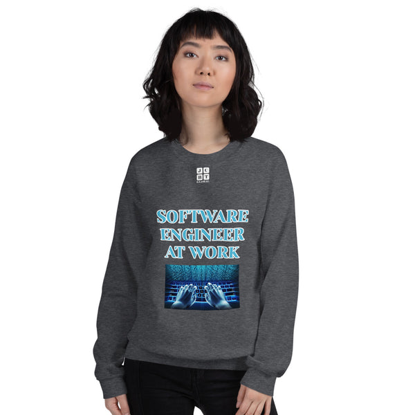 Unisex Sweatshirt "2032-0081 Software Engineer At Work (White Logo)" - JCBTGlobal