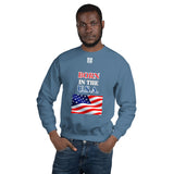 Unisex Sweatshirt "1032-0041 Born In The U.S.A. (White Logo)" - JCBTGlobal