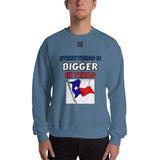 Unisex Sweatshirt "1032-0051 Everything Is Bigger In Texas (Black Logo)" - JCBTGlobal