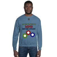 Unisex Sweatshirt "1032-0071 An Engineer's Mind Never Stops (Black Logo)" - JCBTGlobal