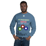 Unisex Sweatshirt "1032-0071 An Engineer's Mind Never Stops (Whtie Logo)" - JCBTGlobal