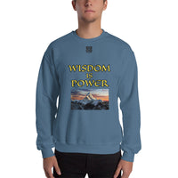 Unisex Sweatshirt "1032-0111 Wisdom Is Power (Black Logo)" - JCBTGlobal