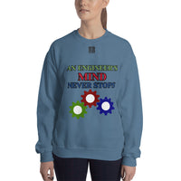 Unisex Sweatshirt "2032-0071 An Engineer's Mind Never Stops (Black Logo)" - JCBTGlobal