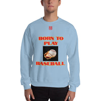 Unisex Sweatshirt "1031-0021 Born To Play Baseball (Red Logo)" - JCBTGlobal