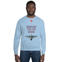 Unisex Sweatshirt "1032-0131 Reach For The Skies (Red Logo)" - JCBTGlobal