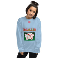 Unisex Sweatshirt "2032-0061 I'm All In (Red Logo)" - JCBTGlobal