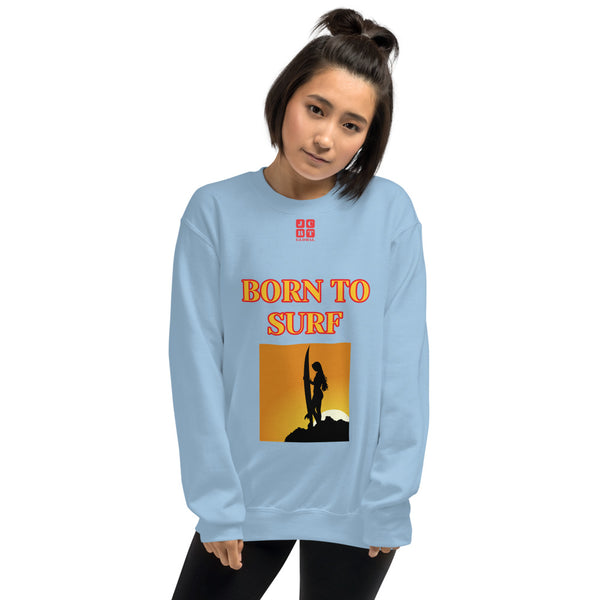 Unisex Sweatshirt "2031-0031 Born To Surf (Red Logo)" - JCBTGlobal