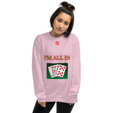 Unisex Sweatshirt "2032-0061 I'm All In (Red Logo)" - JCBTGlobal