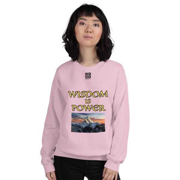 Unisex Sweatshirt "2032-0111 Wisdom Is Power (Black Logo)" - JCBTGlobal