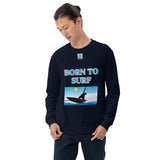 Unisex Sweatshirt "1031-0061 Born To Surf (White Logo)" - JCBTGlobal