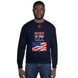 Unisex Sweatshirt "1032-0041 Born In The U.S.A. (Red Logo)" - JCBTGlobal