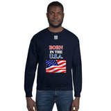 Unisex Sweatshirt "1032-0041 Born In The U.S.A. (White Logo)" - JCBTGlobal