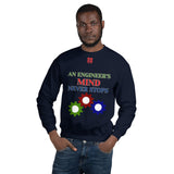 Unisex Sweatshirt "1032-0071 An Engineer's Mind Never Stops (Red Logo)" - JCBTGlobal