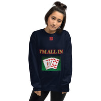 Unisex Sweatshirt "2032-0061 I'm All In (Red Logo)" - JCBTGlobal