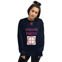 Unisex Sweatshirt "2032-0091 Insane Focus (Red Logo)" - JCBTGlobal