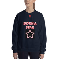 Unisex Sweatshirt "2032-0152 Born A Star (Red Logo)" - JCBTGlobal