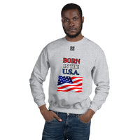 Unisex Sweatshirt "1032-0041 Born In The U.S.A. (Black Logo)" - JCBTGlobal