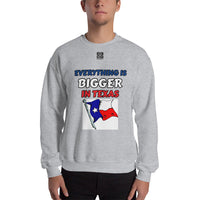 Unisex Sweatshirt "1032-0051 Everything Is Bigger In Texas (Black Logo)" - JCBTGlobal