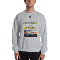 Unisex Sweatshirt "1032-0111 Wisdom Is Power (Black Logo)" - JCBTGlobal