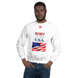 Unisex Sweatshirt "1032-0041 Born In The U.S.A. (Red Logo)" - JCBTGlobal