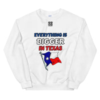 Unisex Sweatshirt "1032-0051 Everything Is Bigger In Texas (Black Logo)" - JCBTGlobal