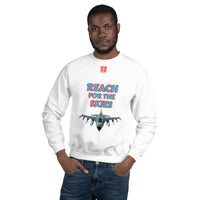 Unisex Sweatshirt "1032-0131 Reach For The Skies (Red Logo)" - JCBTGlobal