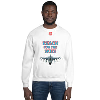 Unisex Sweatshirt "1032-0131 Reach For The Skies (Red Logo)" - JCBTGlobal