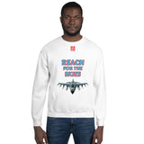 Unisex Sweatshirt "1032-0131 Reach For The Skies (Red Logo)" - JCBTGlobal