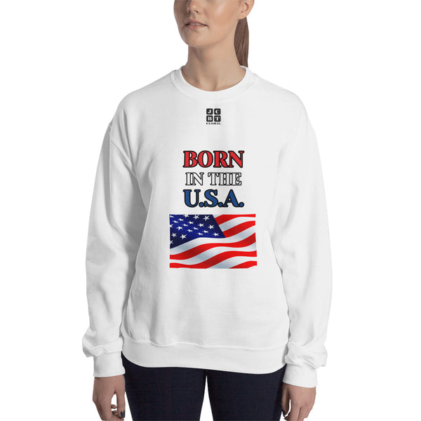 Unisex Sweatshirt "2032-0041 Born In The U.S.A. (Black Logo)" - JCBTGlobal