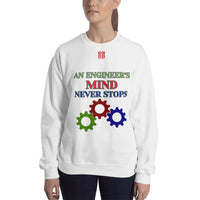 Unisex Sweatshirt "2032-0071 An Engineer's Mind Never Stops (Red Logo)" - JCBTGlobal