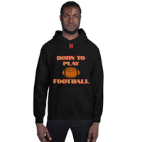 Unisex Hoodie "1041-0011 Born To Play Football (Red Logo)" - JCBTGlobal