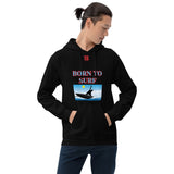 Unisex Hoodie "1041-0061 Born To Surf (Red Logo)" - JCBTGlobal