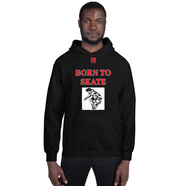 Unisex Hoodie "1041-0071 Born To Skate (Black Logo)" - JCBTGlobal