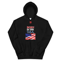 Unisex Hoodie "1042-0041 Born In The U.S.A. (Red Logo)" - JCBTGlobal