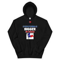 Unisex Hoodie "1042-0051 Everything Is Bigger In Texas (Red Logo)" - JCBTGlobal