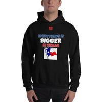 Unisex Hoodie "1042-0051 Everything Is Bigger In Texas (Red Logo)" - JCBTGlobal