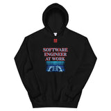 Unisex Hoodie "1042-0081 Software Engineer At Work (Red Logo)" - JCBTGlobal